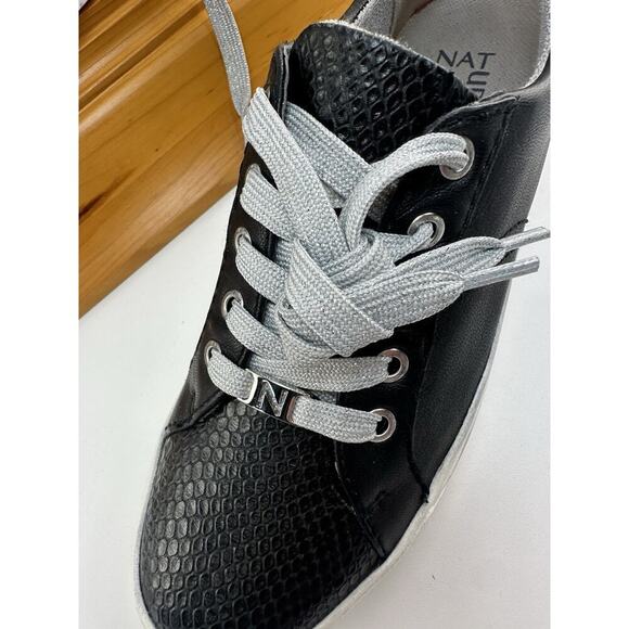 Naturalizer Women's Astara, Black Leather Sneaker, Size 8.5 - Picture 6 of 14